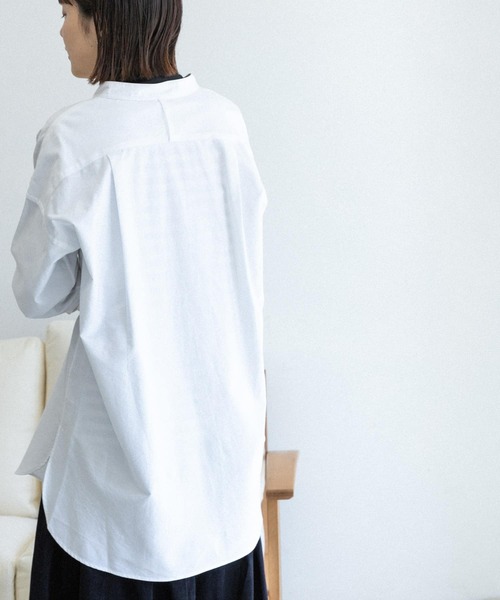 FORK&SPOON（フォークアンドスプーン）の「FORK&SPOON　オックスロングシャツ（シャツ/ブラウス・レディース・オフホワイト/ブルー系その他・ONE）」の19枚目の写真