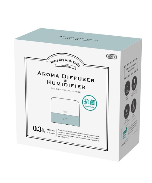 Toffy（トフィー）の「【Toffy/トフィー】 抗菌LEDアロマディフューザー加湿器（生活家電・レディース・アクア/グレイッシュベージュ・FREE）」の10枚目の写真