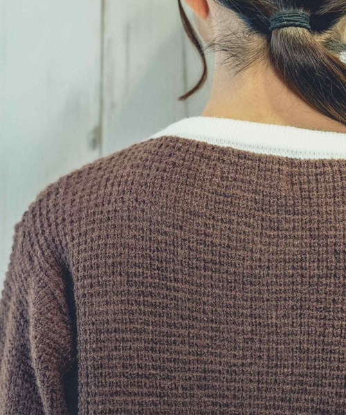 Clice de Paris（クリシェドゥパリス）の「K/バイカラーカーディガン（カーディガン/ボレロ・レディース・ブラウン/グリーン・ONESIZE）」の21枚目の写真