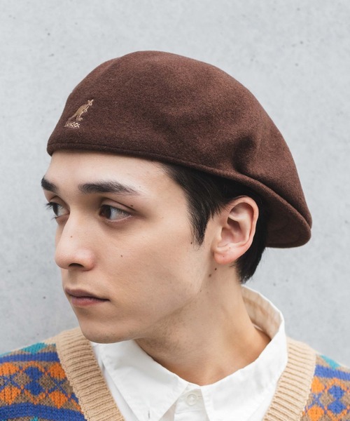 KANGOL（カンゴール）の「WEGO/Wool 504（ハンチング/ベレー帽・メンズ・ブラック/ブラウン/キャメル・FREE）」の5枚目の写真