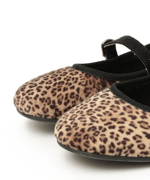 O'Kyti（オキティ）の「O'kyti: ワンストラップ レオパード パンプス◇（バレエシューズ・レディース・キャメル・37/36/38）」の3枚目の写真