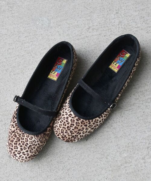 O'Kyti（オキティ）の「O'kyti: ワンストラップ レオパード パンプス◇（バレエシューズ・レディース・キャメル・37/36/38）」の9枚目の写真