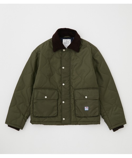 RODEO CROWNS WIDE BOWL(ロデオクラウンズワイドボウル)の「キルトジャケット(ミリタリージャケット・メンズ・ブラック/カーキ・MEDIUM/LARGE)」の1枚目の写真