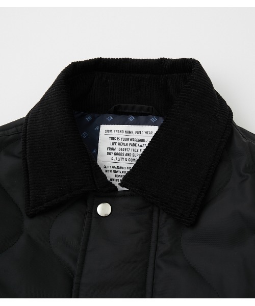 RODEO CROWNS WIDE BOWL(ロデオクラウンズワイドボウル)の「キルトジャケット(ミリタリージャケット・メンズ・ブラック/カーキ・MEDIUM/LARGE)」の7枚目の写真