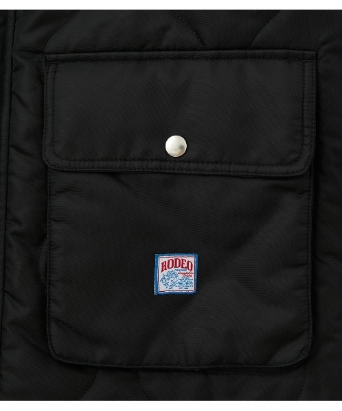 RODEO CROWNS WIDE BOWL(ロデオクラウンズワイドボウル)の「キルトジャケット(ミリタリージャケット・メンズ・ブラック/カーキ・MEDIUM/LARGE)」の10枚目の写真