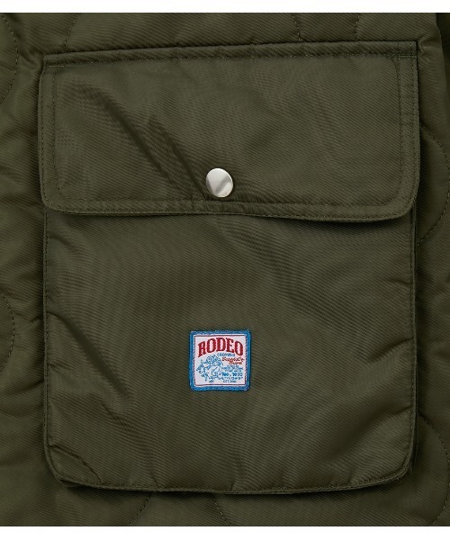 RODEO CROWNS WIDE BOWL(ロデオクラウンズワイドボウル)の「キルトジャケット(ミリタリージャケット・メンズ・ブラック/カーキ・MEDIUM/LARGE)」の13枚目の写真