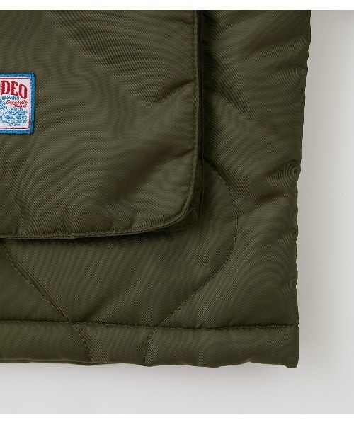 RODEO CROWNS WIDE BOWL(ロデオクラウンズワイドボウル)の「キルトジャケット(ミリタリージャケット・メンズ・ブラック/カーキ・MEDIUM/LARGE)」の14枚目の写真