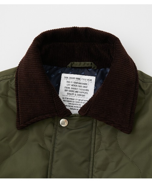 RODEO CROWNS WIDE BOWL(ロデオクラウンズワイドボウル)の「キルトジャケット(ミリタリージャケット・メンズ・ブラック/カーキ・MEDIUM/LARGE)」の18枚目の写真