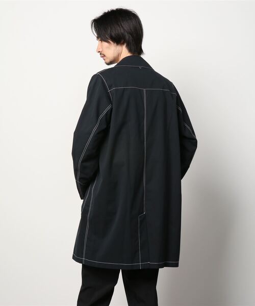 B'2nd（ビーセカンド）の「BASICKS/ ベイシックス/Painter Coat ペインターコート（ステンカラーコート・メンズ・ブラック・LARGE）」の3枚目の写真