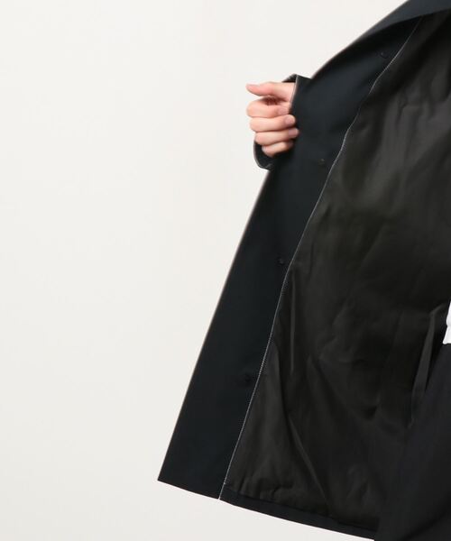 B'2nd（ビーセカンド）の「BASICKS/ ベイシックス/Painter Coat ペインターコート（ステンカラーコート・メンズ・ブラック・LARGE）」の4枚目の写真