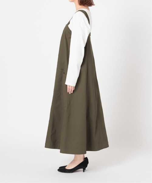 SLOBE IENA（スローブイエナ）の「コットンジャンバースカート【手洗い可能】◆（ジャンパースカート・レディース・ベージュ/カーキ・38/36）」の21枚目の写真