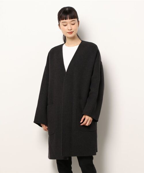 IENA（イエナ）の「MANTECO PUREダブルフェイス ハーフコート（その他アウター・レディース・チャコールグレー/ベージュ・38/36）」の6枚目の写真