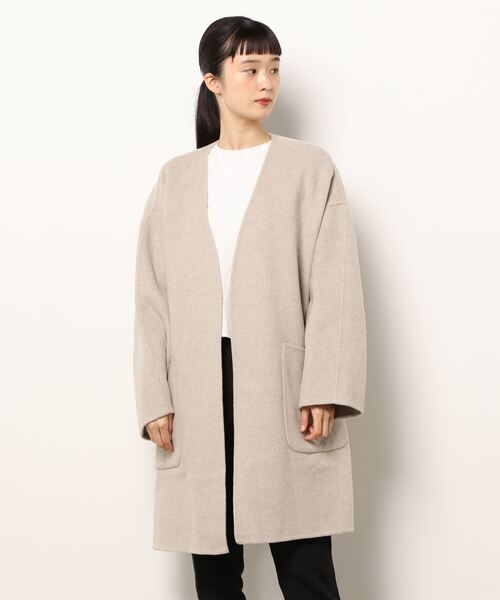 IENA（イエナ）の「MANTECO PUREダブルフェイス ハーフコート（その他アウター・レディース・チャコールグレー/ベージュ・38/36）」の13枚目の写真