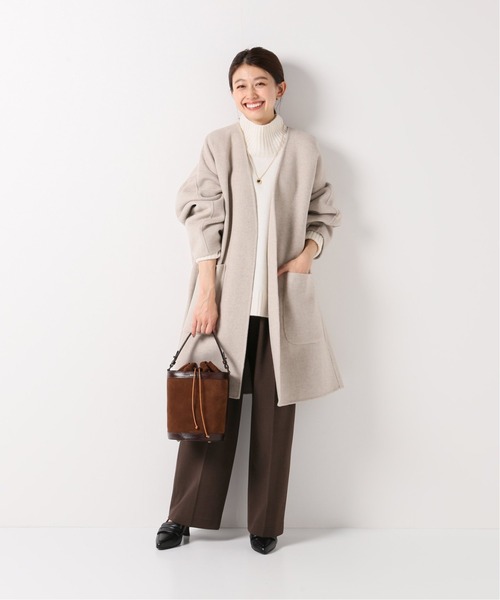 IENA（イエナ）の「MANTECO PUREダブルフェイス ハーフコート（その他アウター・レディース・チャコールグレー/ベージュ・38/36）」の10枚目の写真