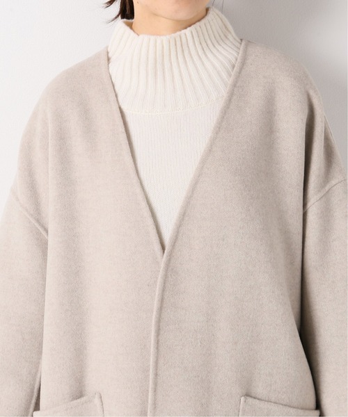 IENA（イエナ）の「MANTECO PUREダブルフェイス ハーフコート（その他アウター・レディース・チャコールグレー/ベージュ・38/36）」の7枚目の写真