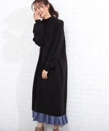 SHOO・LA・RUE | 脇スリット入りニットワンピース(ワンピース)