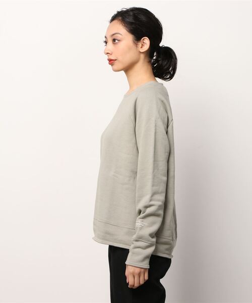 quadro（クオドロ）の「コーデュラヘビー裏毛ラグランプルオーバー（Tシャツ/カットソー・レディース・グレイッシュベージュ/カーキ/オートミール/ダークブラウン/ホワイト/ブルーグリーン/ダークネイビー・FREE）」の12枚目の写真