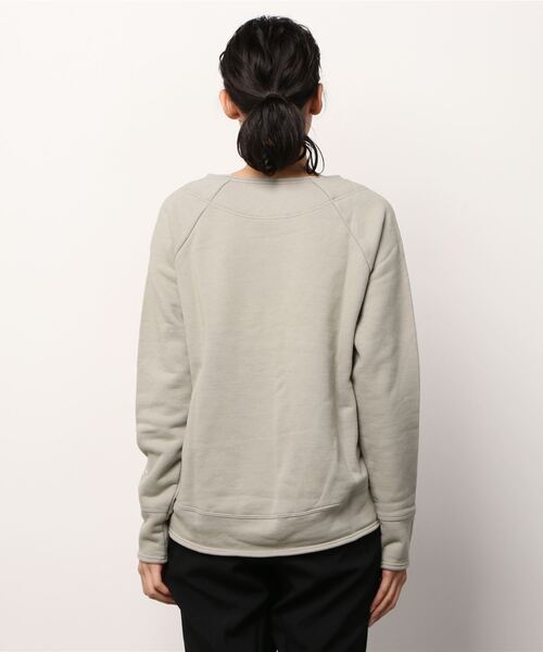 quadro（クオドロ）の「コーデュラヘビー裏毛ラグランプルオーバー（Tシャツ/カットソー・レディース・グレイッシュベージュ/カーキ/オートミール/ダークブラウン/ホワイト/ブルーグリーン/ダークネイビー・FREE）」の13枚目の写真