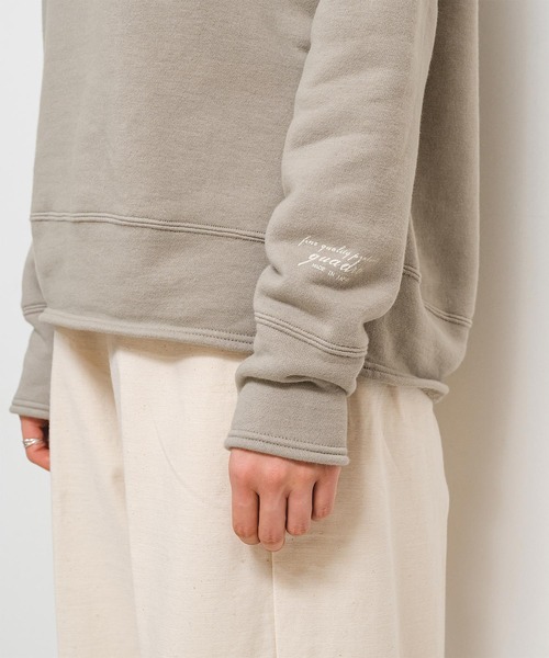 quadro（クオドロ）の「コーデュラヘビー裏毛ラグランプルオーバー（Tシャツ/カットソー・レディース・グレイッシュベージュ/カーキ/オートミール/ダークブラウン/ホワイト/ブルーグリーン/ダークネイビー・FREE）」の22枚目の写真