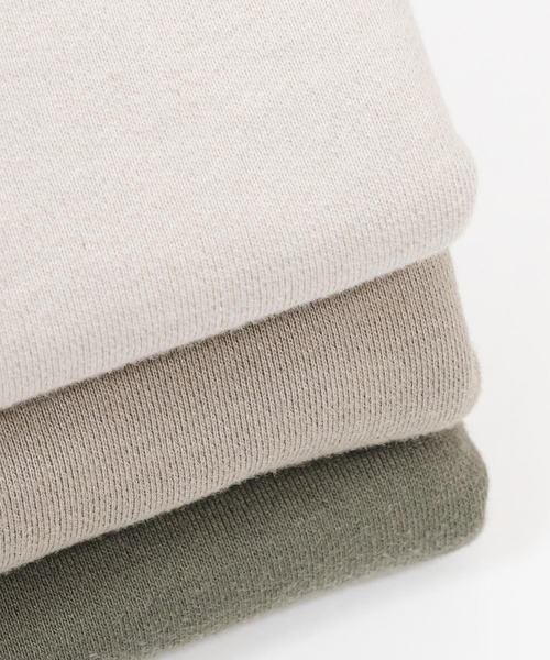 quadro（クオドロ）の「コーデュラヘビー裏毛ラグランプルオーバー（Tシャツ/カットソー・レディース・グレイッシュベージュ/カーキ/オートミール/ダークブラウン/ホワイト/ブルーグリーン/ダークネイビー・FREE）」の11枚目の写真