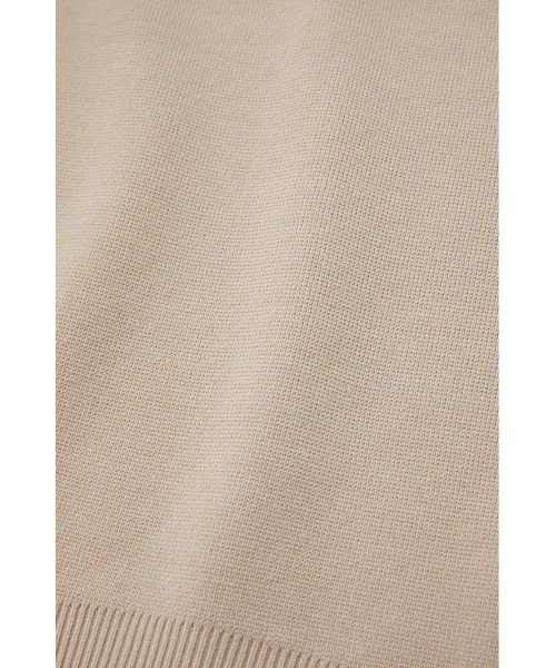 MOUSSY（マウジー）の「HALF MILANO KNIT トップス（ニット/セーター・レディース・ライトベージュ/グリーン/ブラウン/ブラック・FREE）」の8枚目の写真