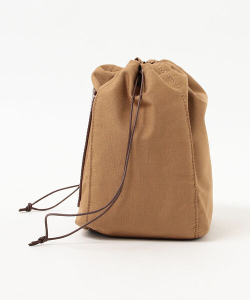 BEAMS LIGHTS（ビームスライツ）の「BEAMS LIGHTS / キャンバス 巾着（ハンドバッグ・メンズ・ブラウン/ナチュラル・FREE）」の12枚目の写真