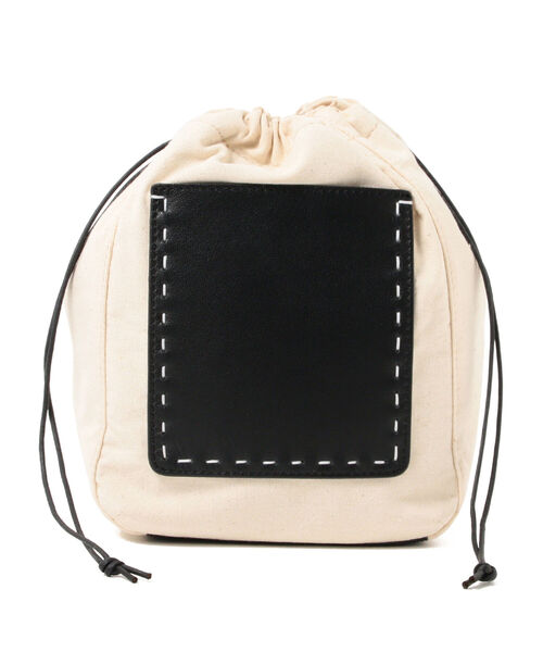 BEAMS LIGHTS（ビームスライツ）の「BEAMS LIGHTS / キャンバス 巾着（ハンドバッグ・メンズ・ブラウン/ナチュラル・FREE）」の17枚目の写真