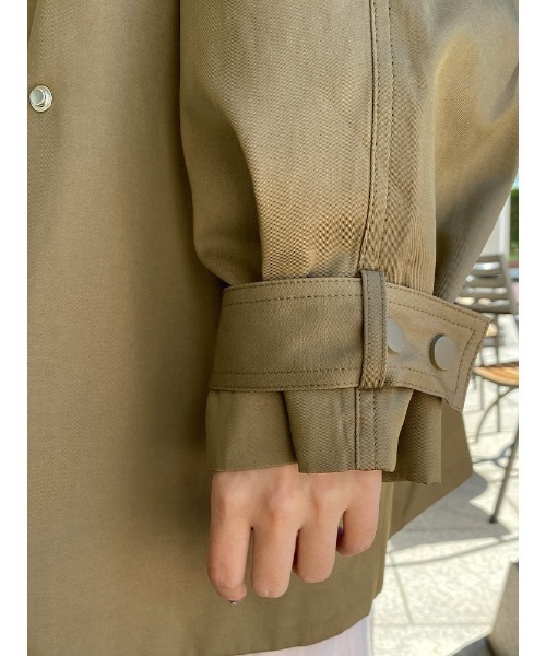 ECLIN（エクラン）の「デザインコート（トレンチコート・レディース・ベージュ/カーキ・FREE）」の4枚目の写真