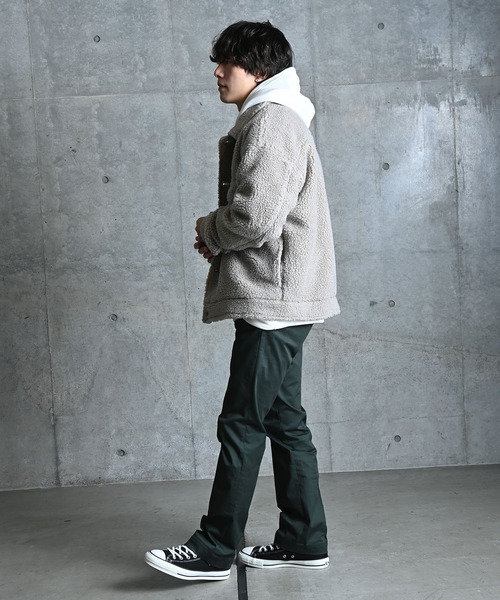 NIDO（ニド）の「ボアCPOジャケット（その他アウター・メンズ・ブラック/ベージュ・MEDIUM/LARGE）」の5枚目の写真