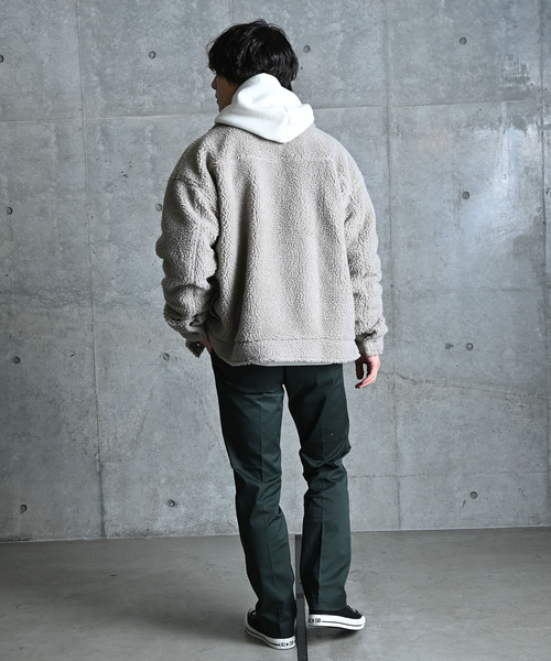 NIDO（ニド）の「ボアCPOジャケット（その他アウター・メンズ・ブラック/ベージュ・MEDIUM/LARGE）」の6枚目の写真