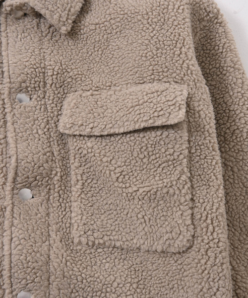 NIDO（ニド）の「ボアCPOジャケット（その他アウター・メンズ・ブラック/ベージュ・MEDIUM/LARGE）」の12枚目の写真