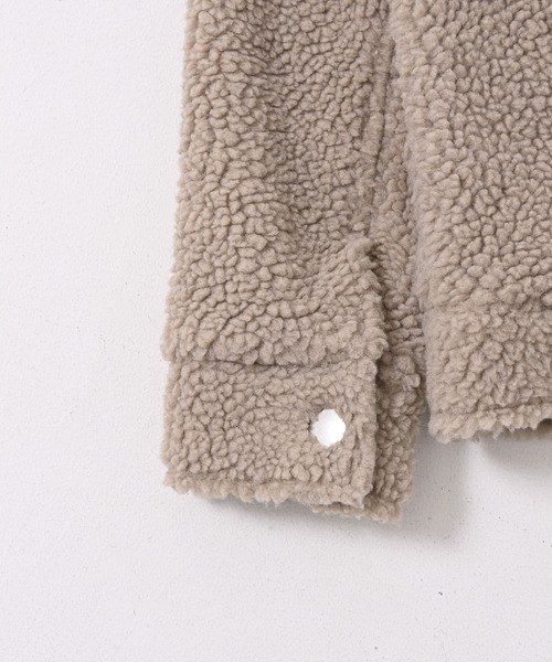 NIDO（ニド）の「ボアCPOジャケット（その他アウター・メンズ・ブラック/ベージュ・MEDIUM/LARGE）」の16枚目の写真