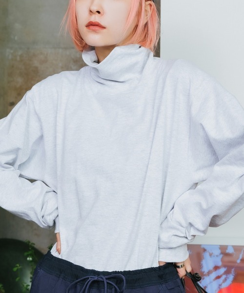 ROOPTOKYO(ループトウキョウ)の「LIFEWEAR/ライフウェア TURTLE LS TEE SHIRTS 5.5oz BASIC ハイネックカットソー(Tシャツ/カットソー・メンズ・ホワイト/ブラック/アッシュグレー/ネイビー・M/L/XL)」の2枚目の写真