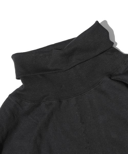 ROOPTOKYO(ループトウキョウ)の「LIFEWEAR/ライフウェア TURTLE LS TEE SHIRTS 5.5oz BASIC ハイネックカットソー(Tシャツ/カットソー・メンズ・ホワイト/ブラック/アッシュグレー/ネイビー・M/L/XL)」の5枚目の写真