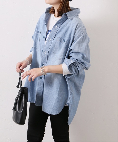 JOURNAL STANDARD(ジャーナルスタンダード)の「■《追加》CHAMBRAY SHIRT◆2(シャツ/ブラウス・レディース・ブルー/ネイビー・FREE)」の9枚目の写真