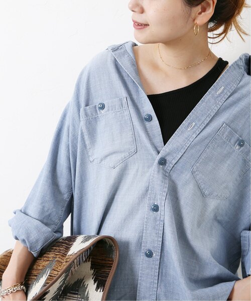 JOURNAL STANDARD(ジャーナルスタンダード)の「■《追加》CHAMBRAY SHIRT◆2(シャツ/ブラウス・レディース・ブルー/ネイビー・FREE)」の6枚目の写真