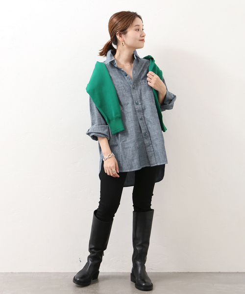 JOURNAL STANDARD(ジャーナルスタンダード)の「■《追加》CHAMBRAY SHIRT◆2(シャツ/ブラウス・レディース・ブルー/ネイビー・FREE)」の5枚目の写真
