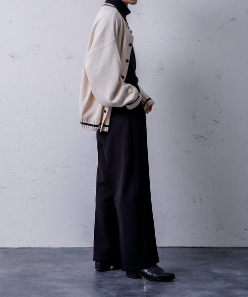 Adoon plain（アドーンプレーン）の「【Adoon plain】ワイドフレアパンツ（その他パンツ・メンズ・ブラック/ベージュ/グリーン・SMALL/MEDIUM/LARGE）」の18枚目の写真