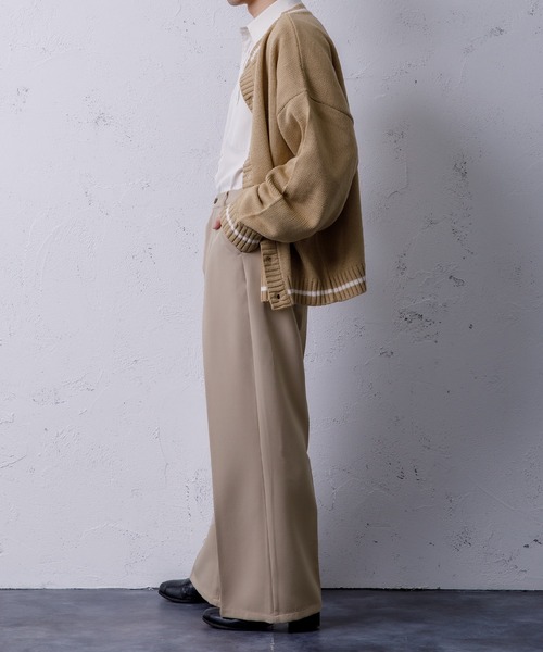 Adoon plain（アドーンプレーン）の「【Adoon plain】ワイドフレアパンツ（その他パンツ・メンズ・ブラック/ベージュ/グリーン・SMALL/MEDIUM/LARGE）」の15枚目の写真