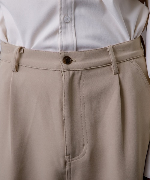 Adoon plain（アドーンプレーン）の「【Adoon plain】ワイドフレアパンツ（その他パンツ・メンズ・ブラック/ベージュ/グリーン・SMALL/MEDIUM/LARGE）」の16枚目の写真