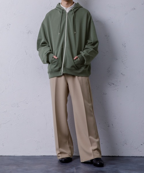 Adoon plain（アドーンプレーン）の「【Adoon plain】ワイドフレアパンツ（その他パンツ・メンズ・ブラック/ベージュ/グリーン・SMALL/MEDIUM/LARGE）」の19枚目の写真