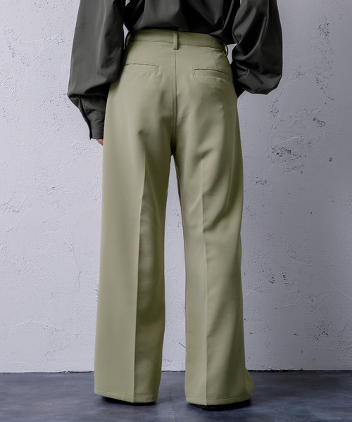 Adoon plain（アドーンプレーン）の「【Adoon plain】ワイドフレアパンツ（その他パンツ・メンズ・ブラック/ベージュ/グリーン・SMALL/MEDIUM/LARGE）」の17枚目の写真
