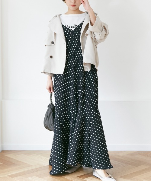 INCEDE（インシード）の「ツイルピーチ ショートトレンチコート（その他アウター・レディース・ベージュ/オフホワイト・LL/3L/M/L）」の13枚目の写真