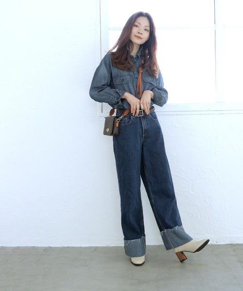 SOROTTO（ソロット）の「ウッドヒールのスクエアトゥブーティー（パンプス・レディース・ブラック/アイボリー・LL/3L/S/M/L）」の10枚目の写真