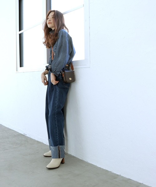 SOROTTO（ソロット）の「ウッドヒールのスクエアトゥブーティー（パンプス・レディース・ブラック/アイボリー・LL/3L/S/M/L）」の21枚目の写真