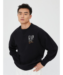 GAP | カーボナイズド フレンチテリー オーバーサイズ GAPロゴ クルーネックス ウェット・トレーナー(スウェット)