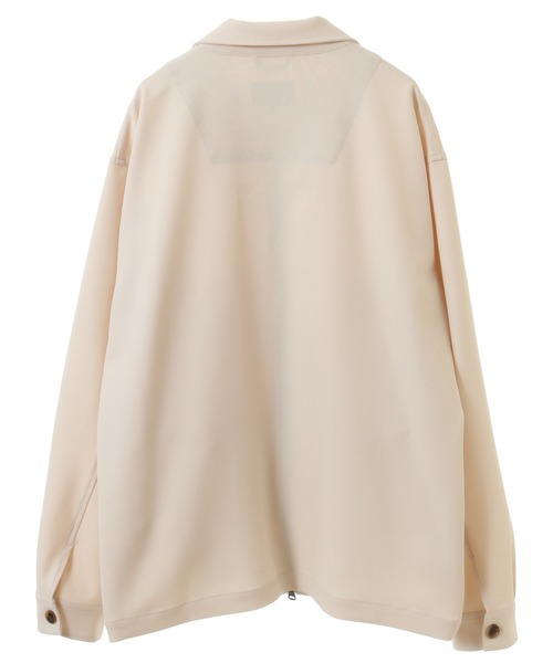 UNION STATION（ユニオンステーション）の「【セットアップ対応】ストレッチツイルスタンドカラーブルゾン（ブルゾン・メンズ・オフホワイト/グレイッシュベージュ・L/S/M）」の6枚目の写真