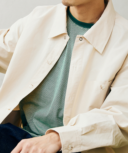 JOURNAL STANDARD relume（ジャーナルスタンダード　レリューム）の「レイヤードラウンド ボーダーTシャツ（Tシャツ/カットソー・メンズ・ホワイト/ブラウン/レッド/ブルー/グリーン・SMALL/MEDIUM/LARGE）」の3枚目の写真