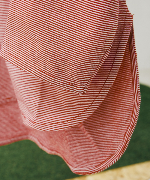 JOURNAL STANDARD relume（ジャーナルスタンダード　レリューム）の「レイヤードラウンド ボーダーTシャツ（Tシャツ/カットソー・メンズ・ホワイト/ブラウン/レッド/ブルー/グリーン・SMALL/MEDIUM/LARGE）」の16枚目の写真