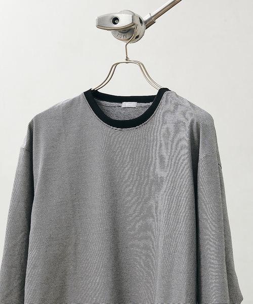 JOURNAL STANDARD relume（ジャーナルスタンダード　レリューム）の「レイヤードラウンド ボーダーTシャツ（Tシャツ/カットソー・メンズ・ホワイト/ブラウン/レッド/ブルー/グリーン・SMALL/MEDIUM/LARGE）」の20枚目の写真